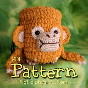 Monkey Chalk Bag Crochet Amigurumi Pattern