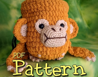 Monkey Chalk Bag Crochet Amigurumi Pattern