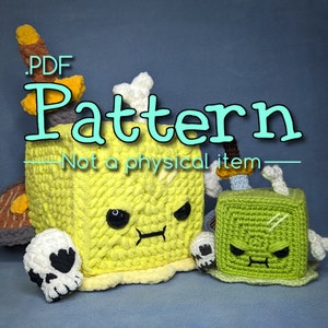 Gelatinous Cube Crochet Amigurumi Pattern