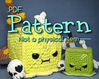 Gelatinous Cube Crochet Amigurumi Pattern