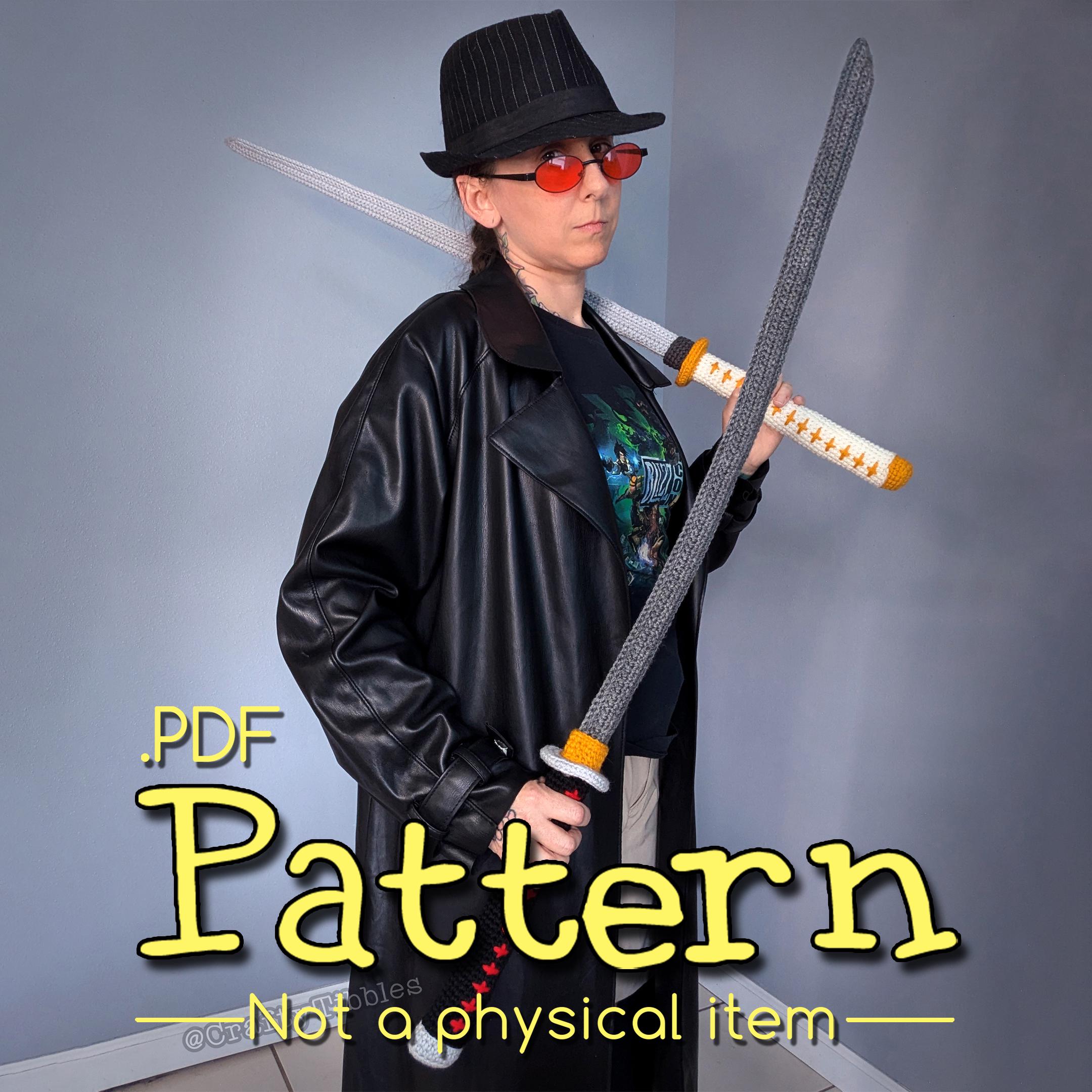 Katana and Tanto Crochet Pattern - Etsy