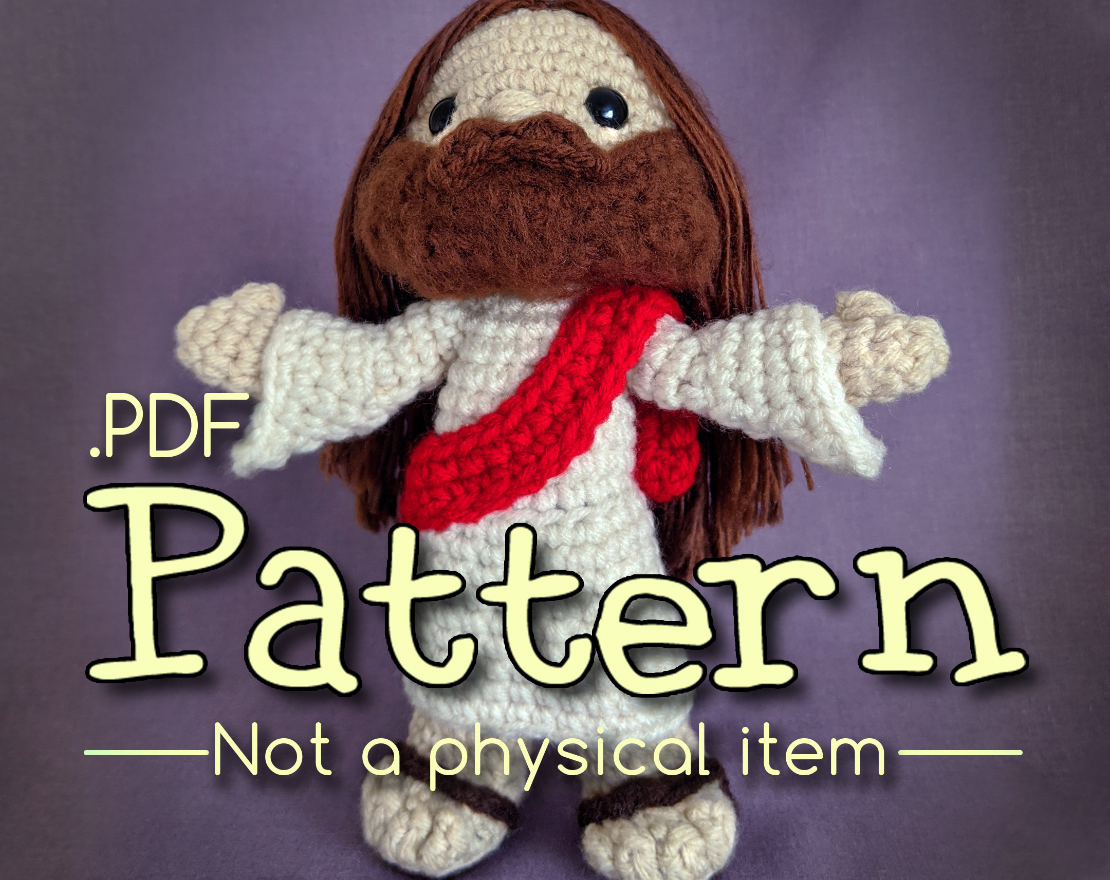 Jesus Crochet Amigurumi Pattern Etsy