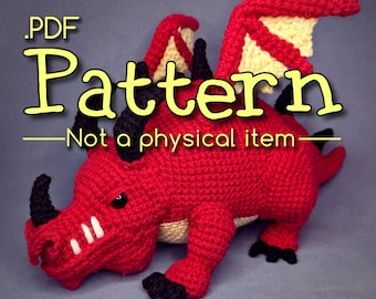 Chonky Dragon Crochet Amigurumi Pattern