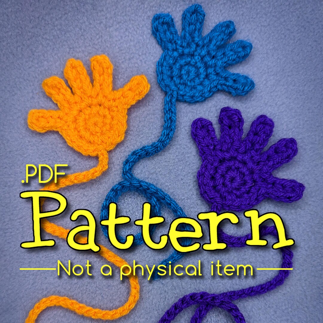 Sticky Hand Crochet Pattern - Etsy