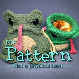 Frosch Kreidebeutel gehäkelte Amigurumi Anleitung
