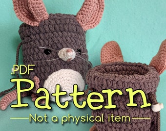 Rat Chalk Bag Crochet Amigurumi Pattern