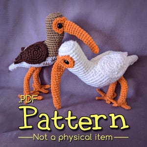 Modèle Amigurumi au crochet Ibis blanc