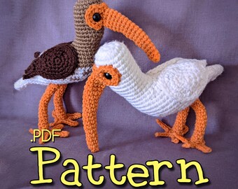 White Ibis Crochet Amigurumi Pattern