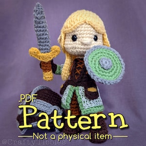 Warrior Woman Definitely Not a Man Crochet Amigurumi Pattern