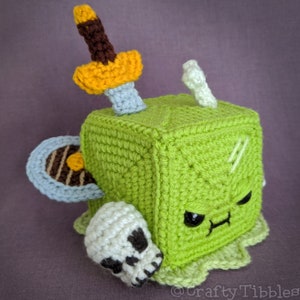 Gelatinous Cube Crochet Amigurumi Pattern image 4