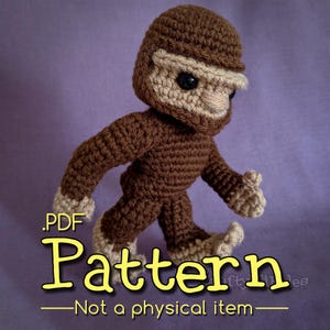 Squatch Squad: Bigfoot, Yeti, Skunk Ape Crochet Amigurumi Pattern