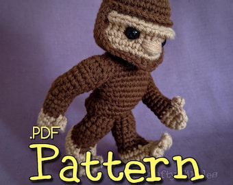 Squatch Squad: Bigfoot, Yeti, Skunk Ape Crochet Amigurumi Pattern