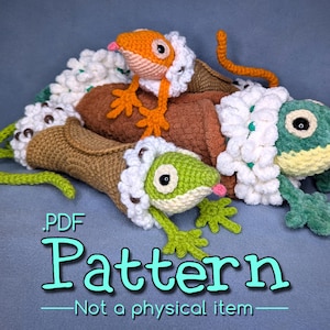 Anole Cannoli Crochet Amigurumi Pattern