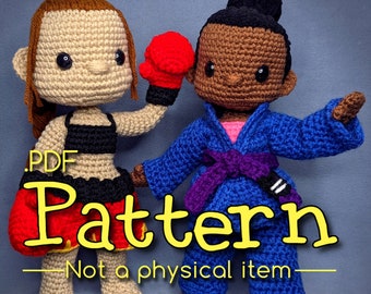 Mixed Martial Arts Crochet Amigurumi Pattern