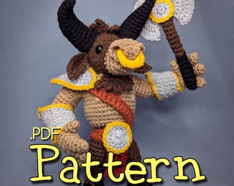 Minotaur Crochet Amigurumi Pattern
