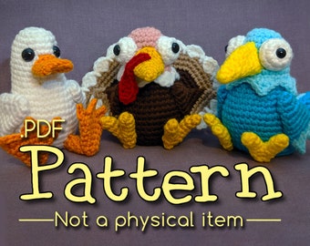 Build a Bird Crochet Amigurumi Pattern