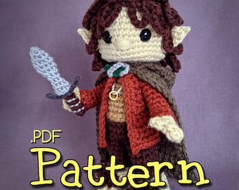 Curly Haired Barefoot Boy Crochet Amigurumi Pattern