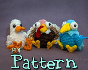 Build a Bird Crochet Amigurumi Pattern