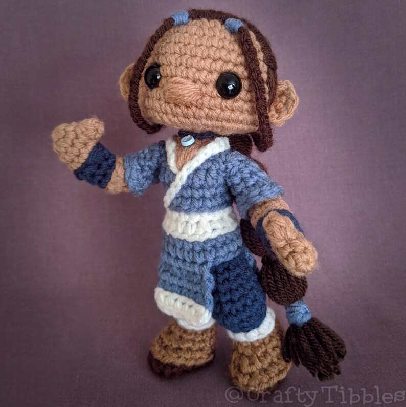 Katara Avatar The Last Airbender Crochet Amigurumi Pattern Etsy
