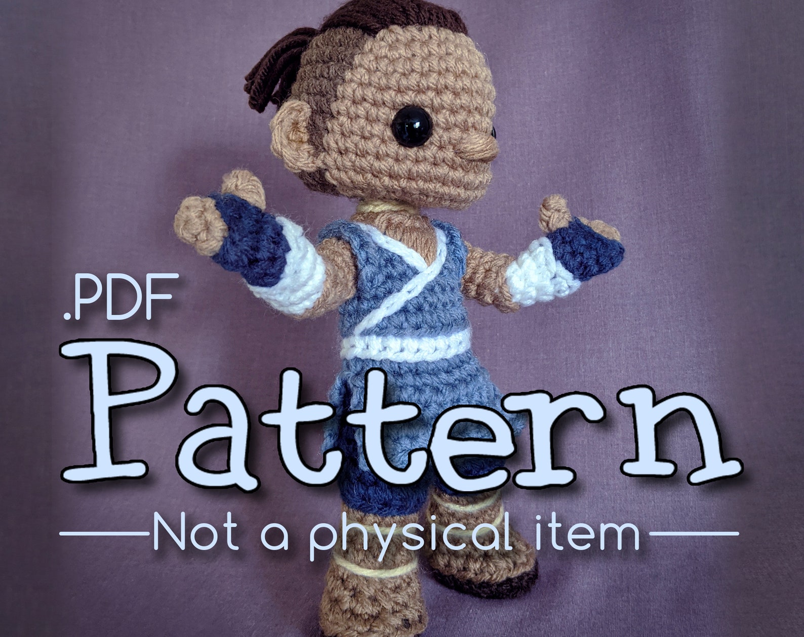 Sokka Avatar The Last Airbender Crochet Amigurumi Pattern Etsy