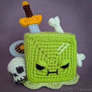 Gelatinous Cube Crochet Amigurumi Pattern image 2