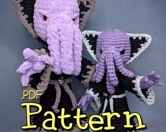 Squidface Sorcerer Crochet Amigurumi Pattern