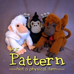 Monkey Troupe Crochet Amigurumi Pattern