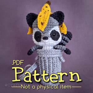Rubbish Raccoon Crochet Amigurumi Pattern