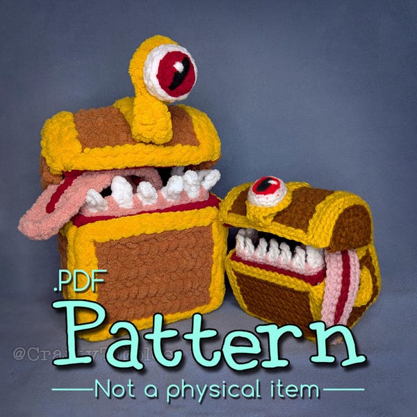Mimic Chest Crochet Amigurumi Pattern