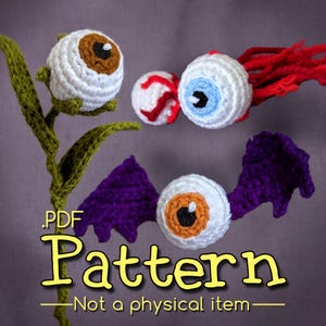 Spooky Eyeball Pack Crochet Amigurumi Pattern
