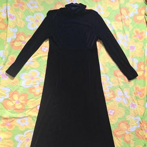 Black Velvet Turtleneck Dress - Etsy Black Velvet Turtleneck Dress - Etsy
