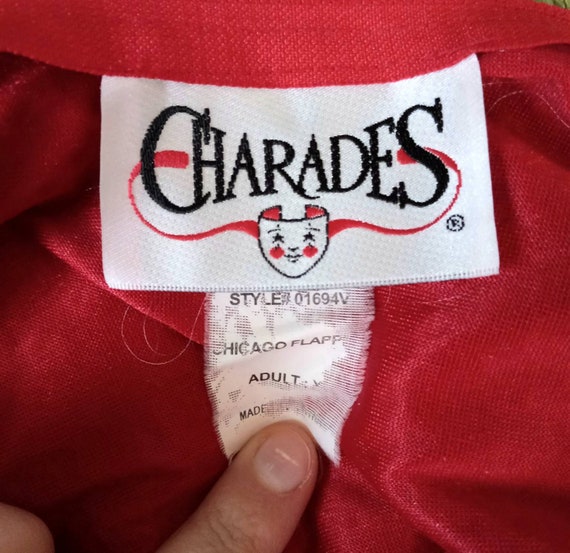 1990s Y2K Vintage Red Chicago Flapper Charades Si… - image 9