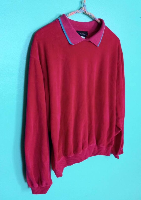 1980s 1990s Vintage Magenta Fuchsia Hot Pink Velo… - image 3