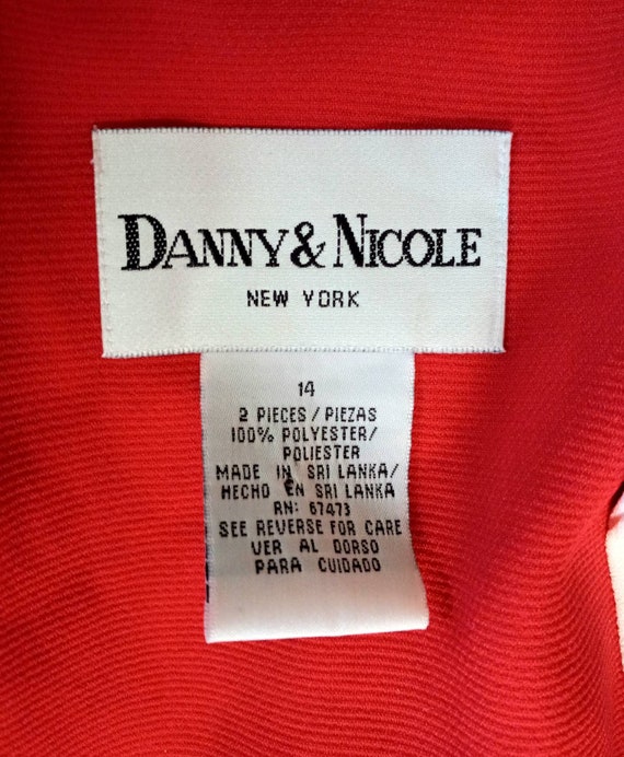 1970s 1980s Vintage Mod Red and White Danny & Nic… - image 7