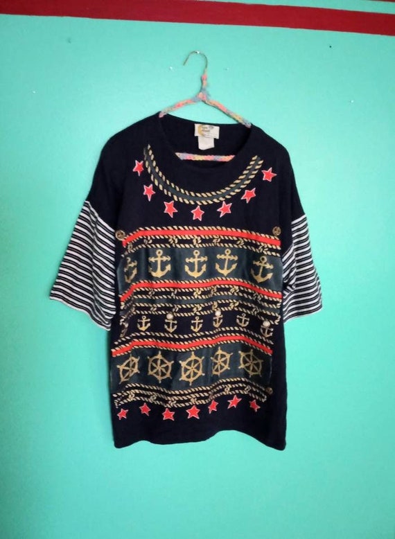 1980s 1990s Vintage Nautical Anchors Ocean Sailor… - image 1