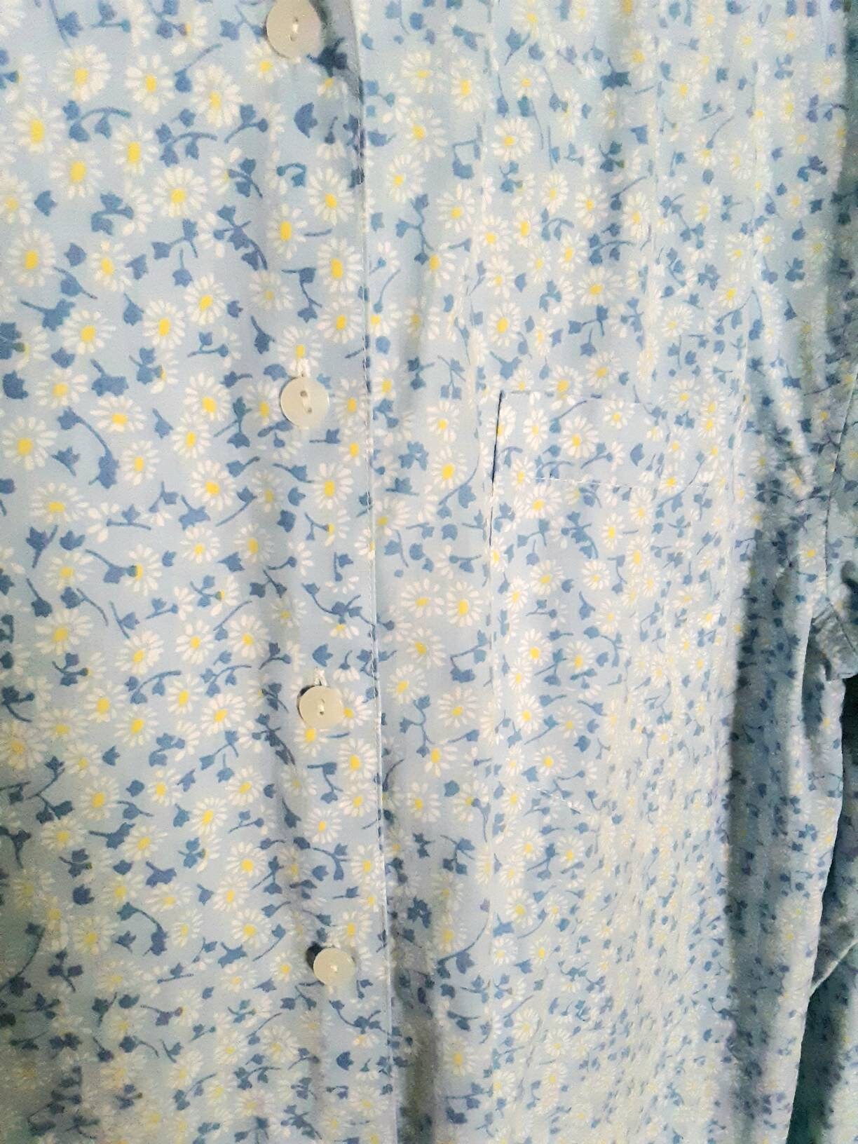 1990s Vintage Daisy Floral Grunge Flower Power Basic Editions - Etsy