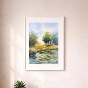 LANDSCAPE•Original watercolor•hand painted•20 x 30 cm