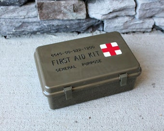 vintage ammo box and