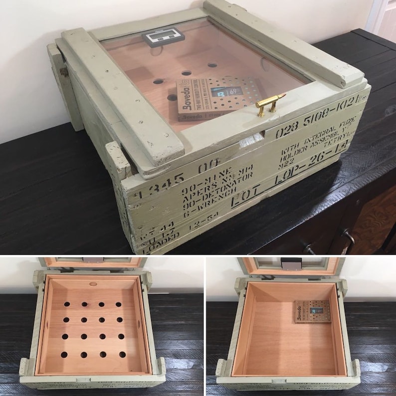 Custom Cigar Humidors Built From Repurposed Etsy