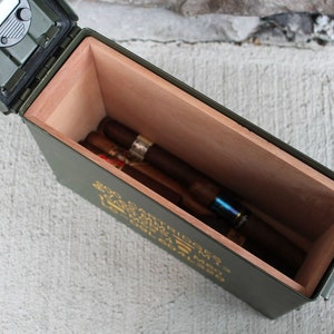 The 30 Ammodor ammo can tactical cigar humidor image 6