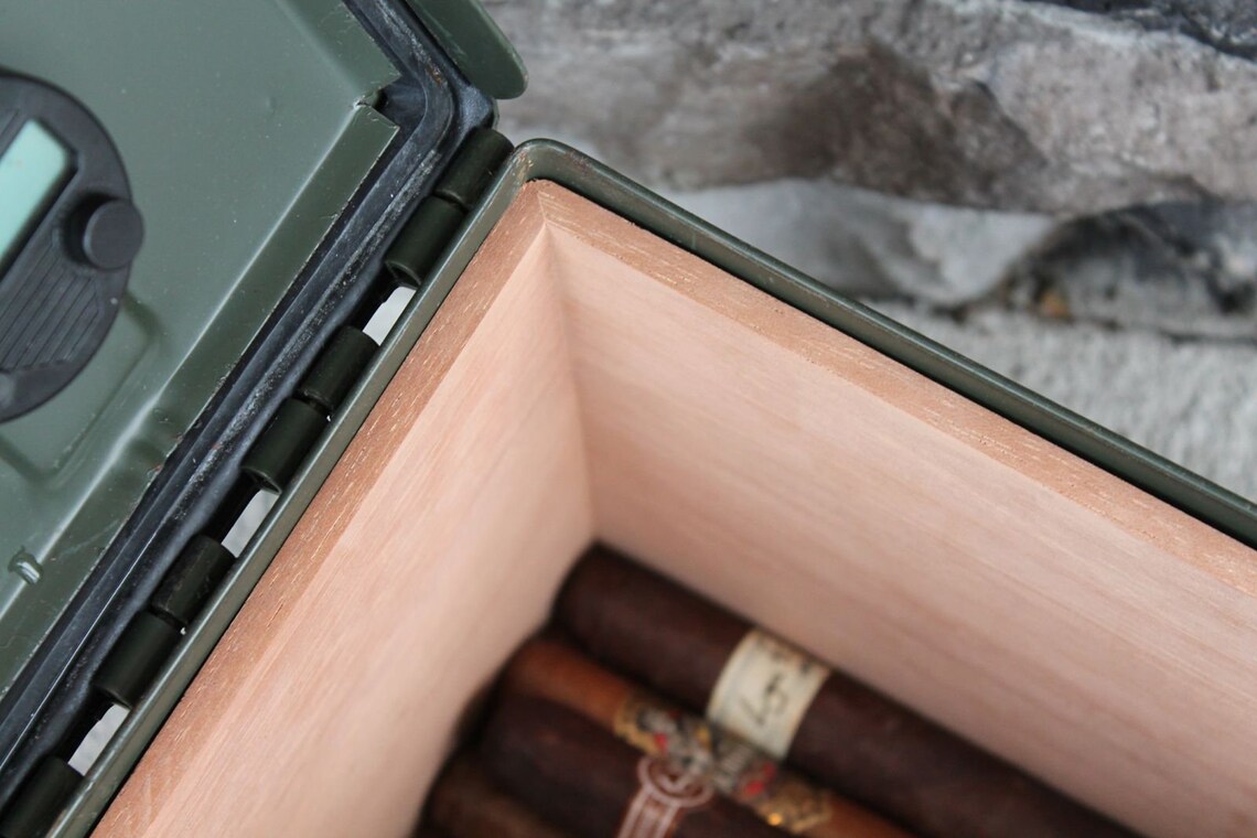 DIY Cigar Humidor Kit Build Your Own Humidor From Repurposed Etsy