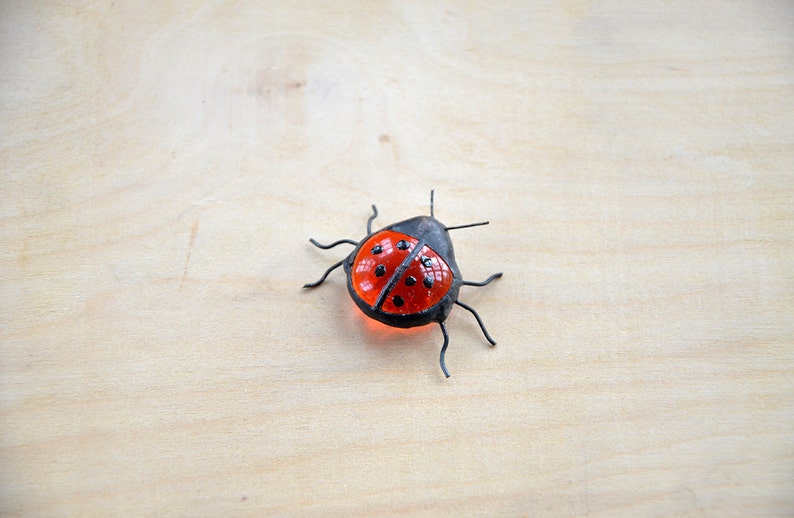 SMALL Ladybird Stained Glass Bug Beetle Suncatcher Home Decor Etsy