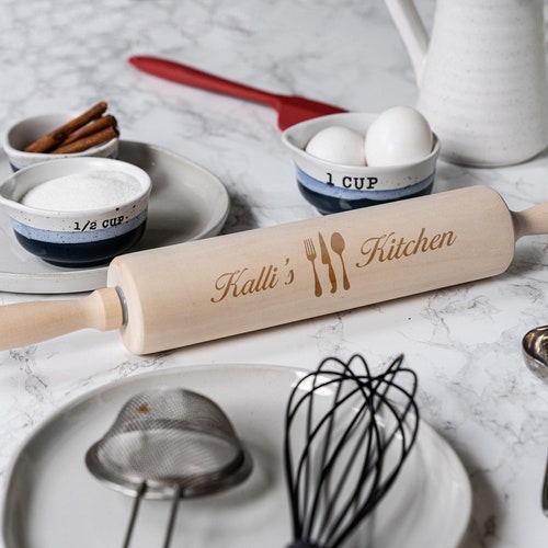 Personalized Engraved Wooden Rolling Pin Wood Rolling Pins Etsy