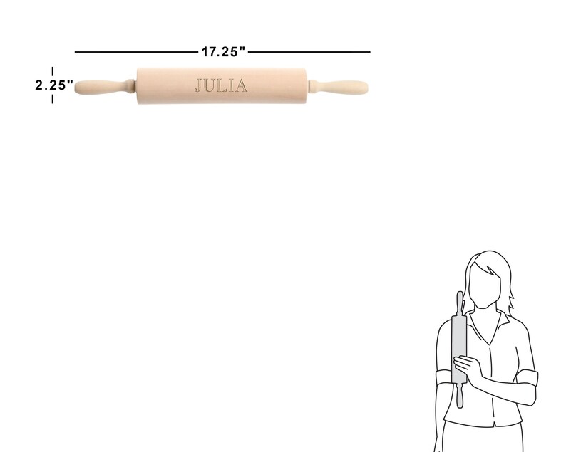 Personalized Engraved Wooden Rolling Pin Wood Rolling Pins Etsy