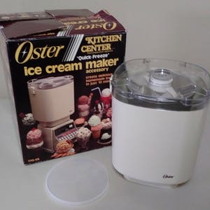 vintage 1985 oster designer ice cream maker accessory