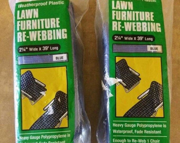 Frost King Lawn Furniture Rewebbing Blue 2 Packages 2.25 X 39' New in