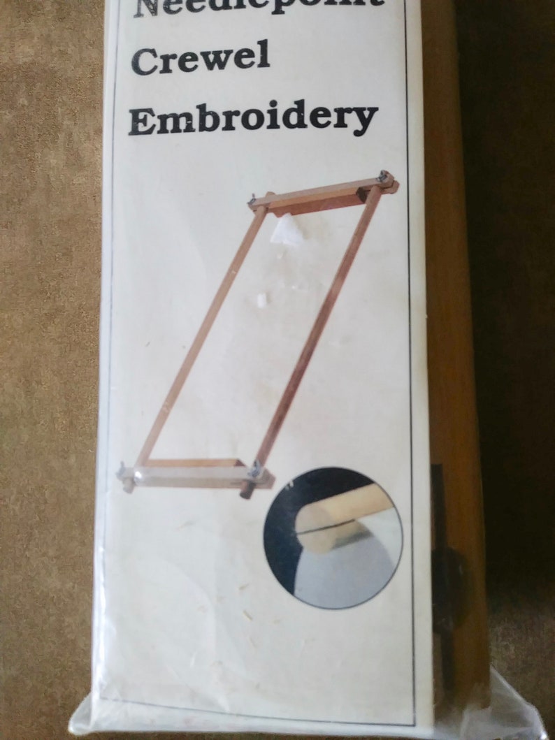 Crewel Cross Stitch Edmunds Hardwood Split Rail Scroll Frame 8.5 x 18 Needlepoint On Sale F.A Model 2999 Vintage and NEW Embroider