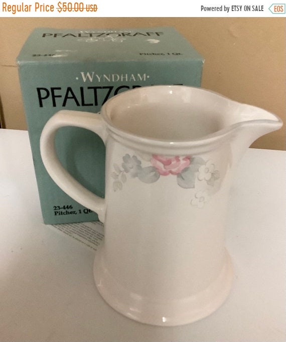 Pfaltzgraff Wyndham 1 Quart Pitcher Vintage and NEW in 