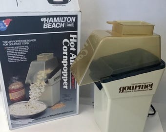 Vintage Hamilton Beach Scovill  = Popaire 5 Hot Air Popcorn Popper  - Model 518 - Original Box and Manual