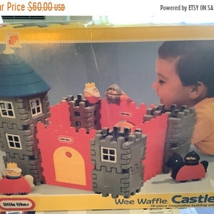 Wee Waffle Castle Little Tikes Not a Complete Set 43 Piece Set